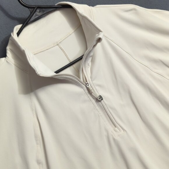 Lululemon Half Zip Pullover Womens 8 (estimated) Off White Ready To Rulu Cropped - Picture 1 of 16